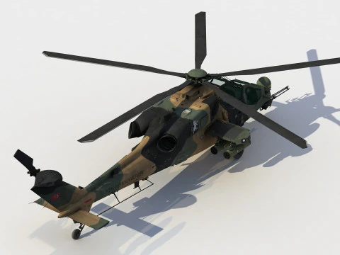 TAI-AgustaWestland T129 ATAK 3D Модель