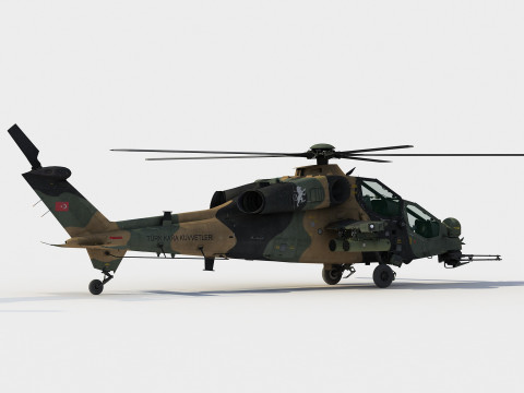 TAI-AgustaWestland T129 ATAK 3D 모델