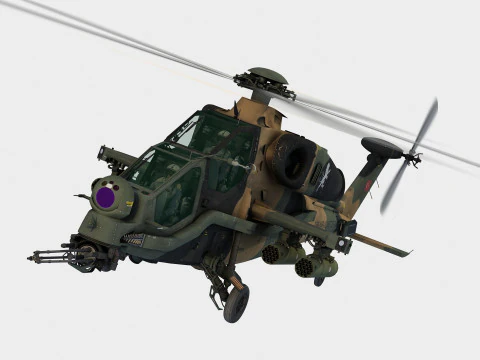 TAI-AgustaWestland T129 ATAK 3D Модель
