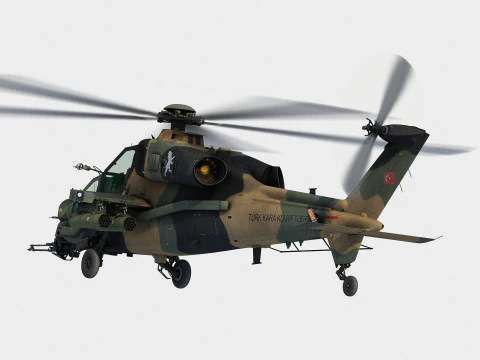 TAI-AgustaWestland T129 ATAK 3D Модель