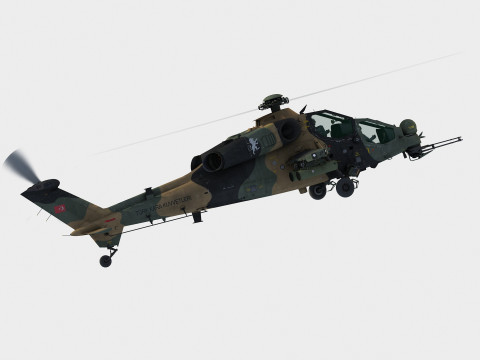TAI-AgustaWestland T129 ATAK 3D 모델