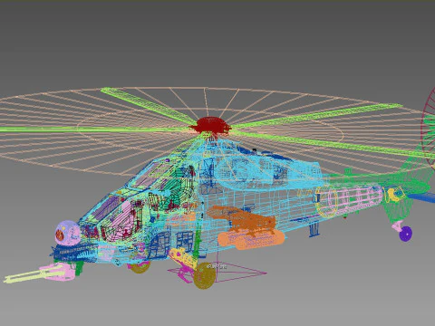 TAI-AgustaWestland T129 ATAK 3D Модель