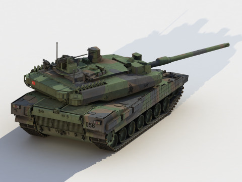 Altay turkish tank 3Dモデル