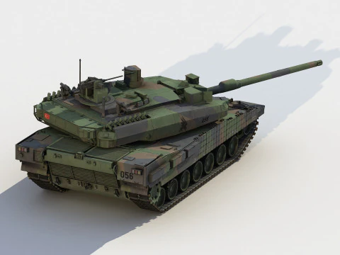 Altay turkish tank 3D Model