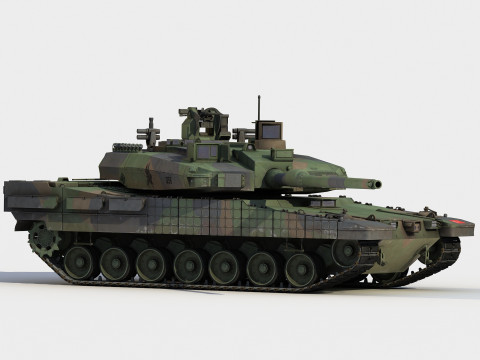 Altay turkish tank 3Dモデル