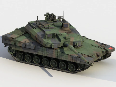 Altay turkish tank 3D Model