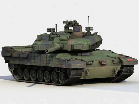 Altay turkish tank 3D Model