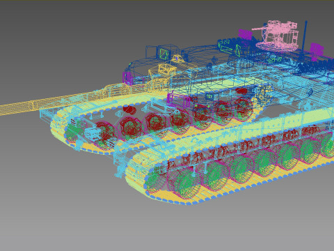 Altay turkish tank 3Dモデル