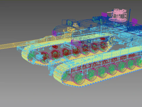 Altay turkish tank 3D Model