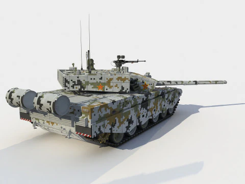 Carro armato cinese tipo 99A2-ZTZ-99A Modello 3D