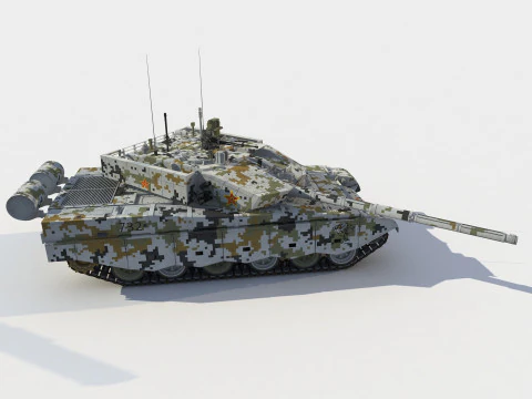 Carro armato cinese tipo 99A2-ZTZ-99A Modello 3D