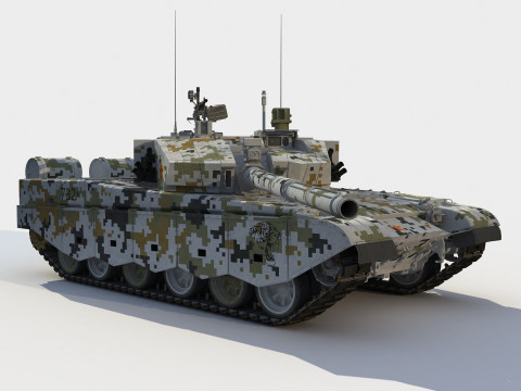 Type 99A2-ZTZ-99A chinese tank 3D Model