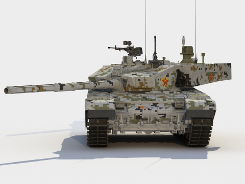Type 99A2-ZTZ-99A chinese tank 3D Model