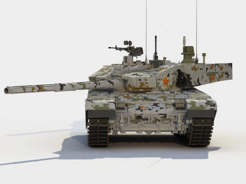 Carro armato cinese tipo 99A2-ZTZ-99A Modello 3D
