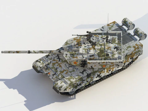 Carro armato cinese tipo 99A2-ZTZ-99A Modello 3D