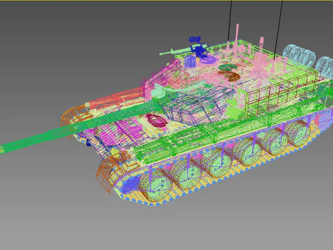 Carro armato cinese tipo 99A2-ZTZ-99A Modello 3D