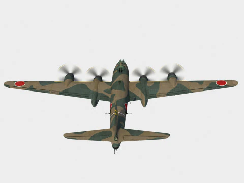 Nakajima G8N Renzan 3D Model