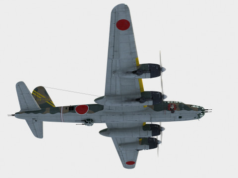 Nakajima G8N Renzan 3D मॉडल