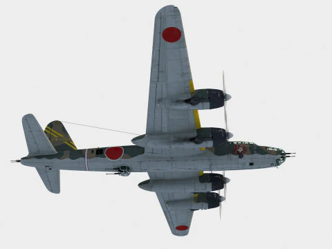 Nakajima G8N Renzan 3D Model