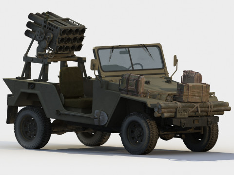 RPU-14 Launcher BM-14 3D Model