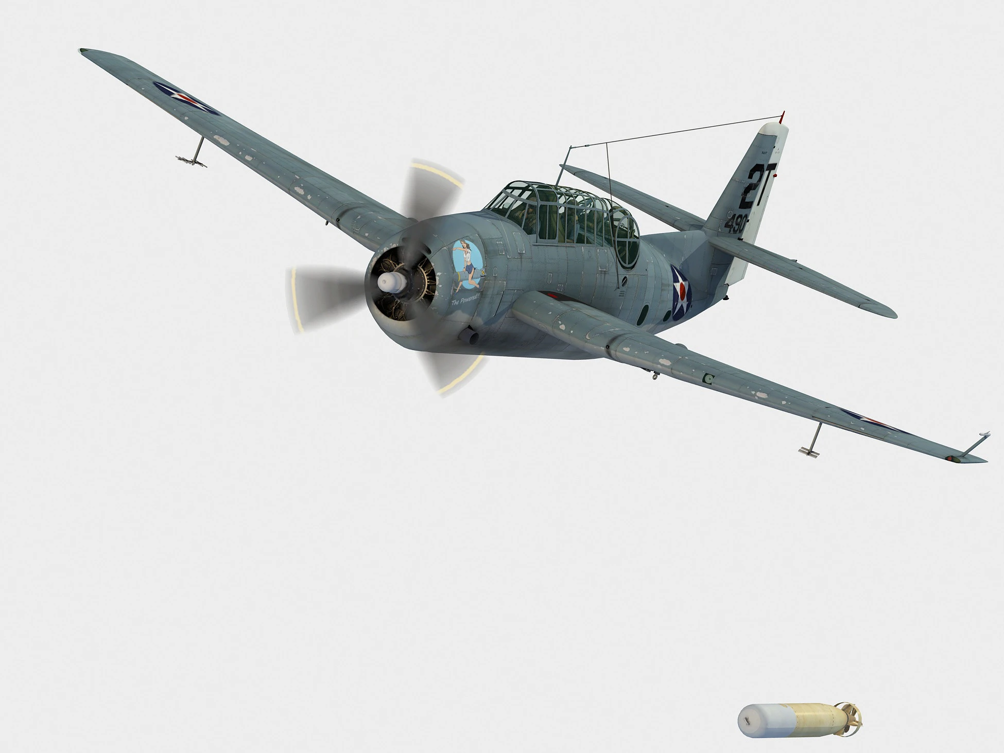 Grumman TBF-1 C Avenger Modello 3D .c4d .max .obj .3ds .fbx .stl .blend 