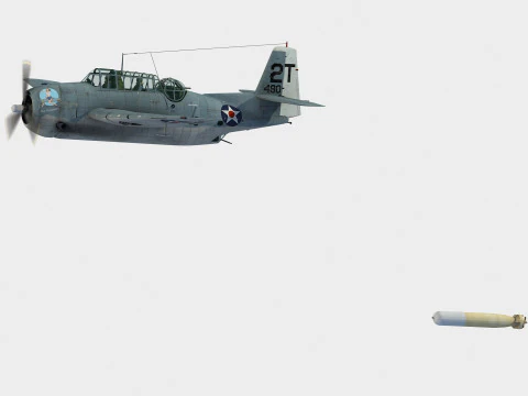 Grumman TBF-1 C Avenger Modello 3D