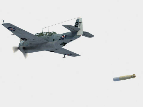 Grumman TBF-1 C Avenger Modello 3D