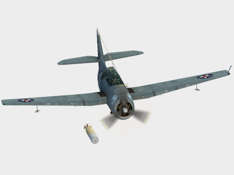 그루먼 TBF-1 C 어벤져 3D 모델