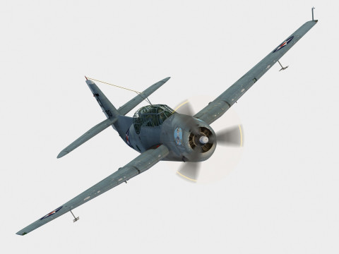 그루먼 TBF-1 C 어벤져 3D 모델