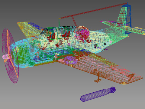 그루먼 TBF-1 C 어벤져 3D 모델