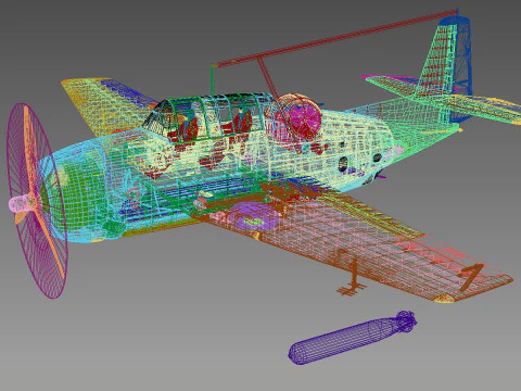 Grumman TBF-1 C Avenger Modello 3D