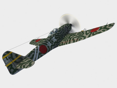 Kawanishi J6 K1 Jinpu 3D Model