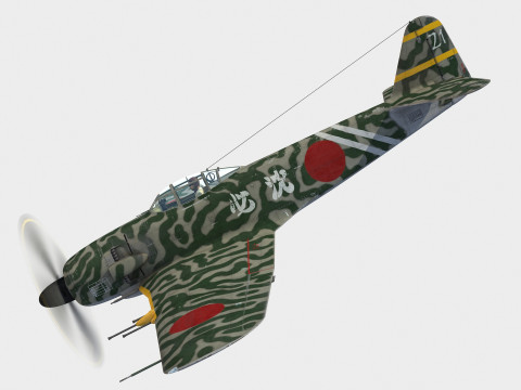 Kawanishi J6 K1 Jinpu 3D Model