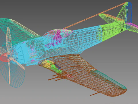 Kawanishi J6 K1 Jinpu 3D Model
