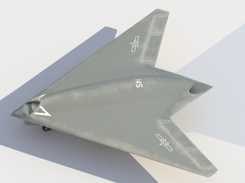 Hongdu GJ-11 scherpe zwaarddrone 3D Model