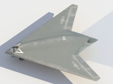 Hongdu GJ-11 Sharp Sword Drone 3D Model