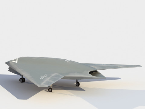 Hongdu GJ-11 scherpe zwaarddrone 3D Model