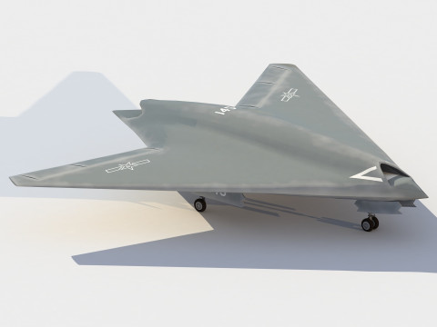 Hongdu GJ-11 scherpe zwaarddrone 3D Model