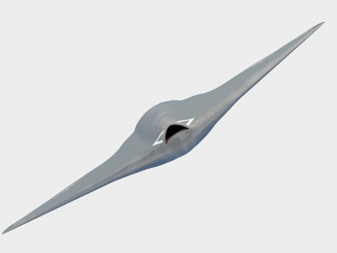 Hongdu GJ-11 scherpe zwaarddrone 3D Model