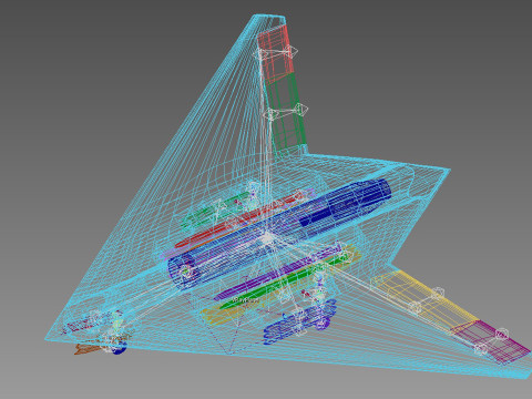 Hongdu GJ-11 scherpe zwaarddrone 3D Model