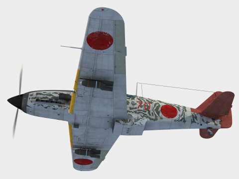 Kawasaki Ki-61 Hien Modello 3D