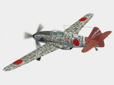 Kawasaki Ki-61 Hien 3D Model