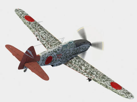 Kawasaki Ki-61 Hien 3D Model