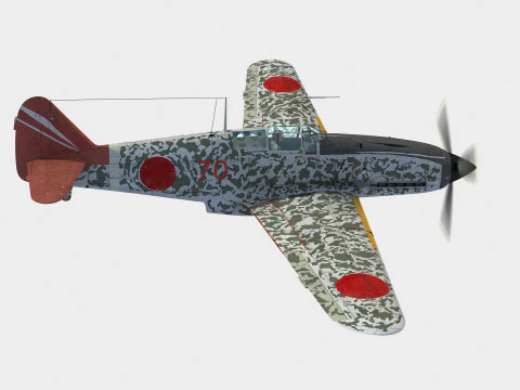 Kawasaki Ki-61 Hien 3D Model