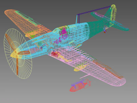 Kawasaki Ki-61 Hien 3D Model