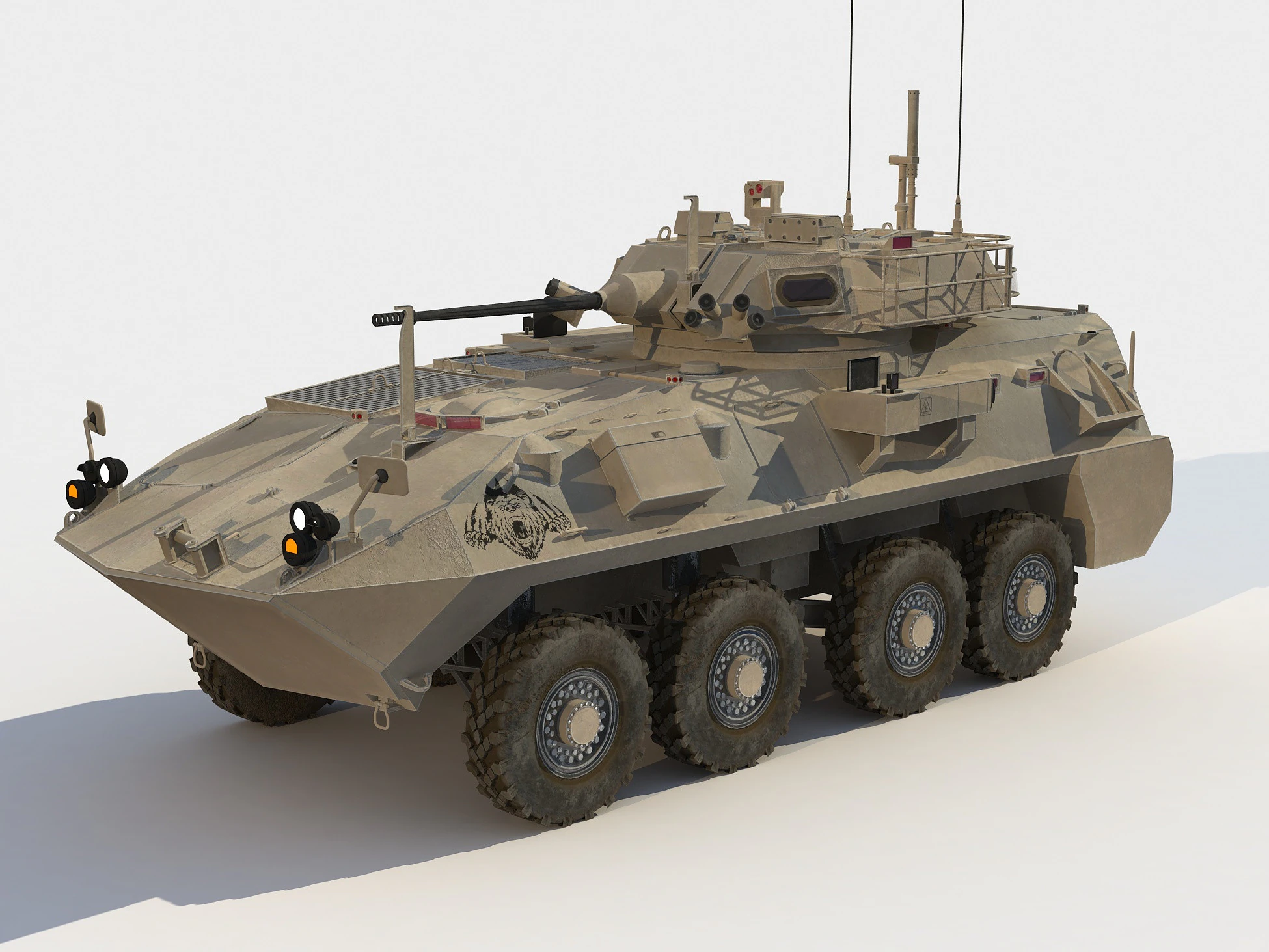 LAV-25 Coyote Modello 3D .c4d .max .obj .3ds .fbx .stl .blend