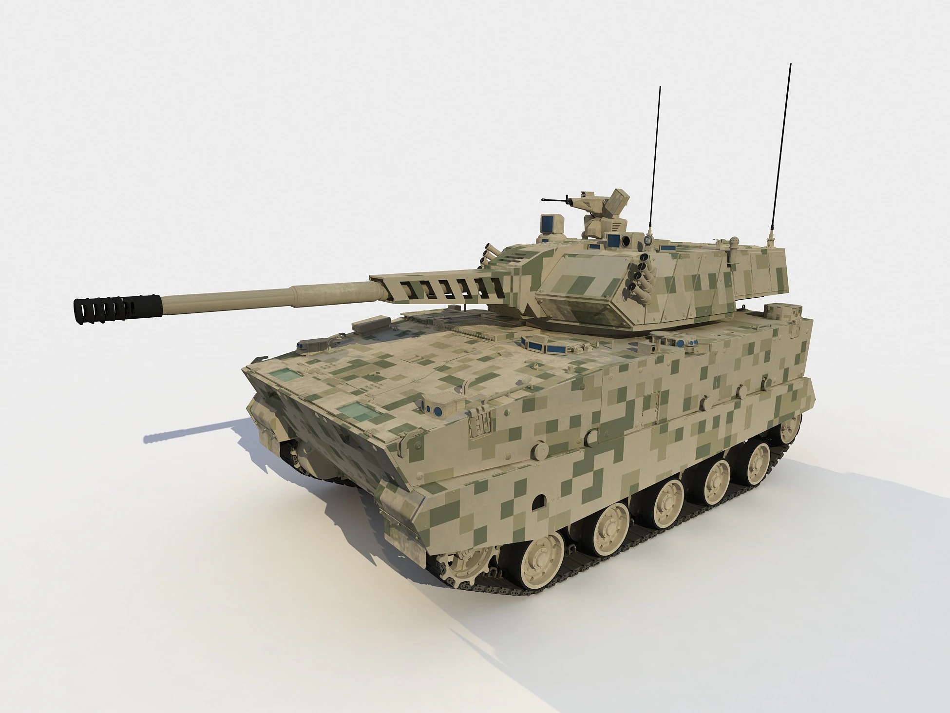 China New Generation Airborne IFV 3D Model .c4d .max .obj .3ds .fbx .stl .blend 