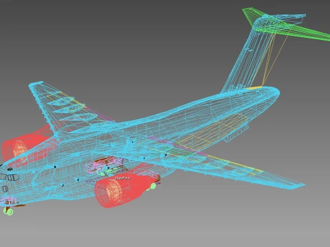 Kawasaki C-2 3D Modell