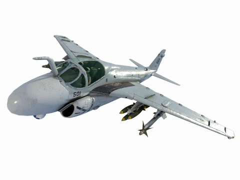 Grumman A-6E TRAM Intruder 3D Model