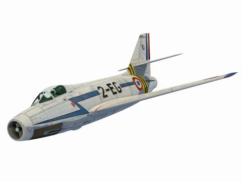 Dassault MD454 Mystre IV 3D Model